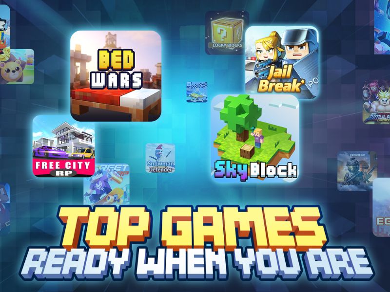 Chứa nhiều mini game thú vị trong Blockman Go