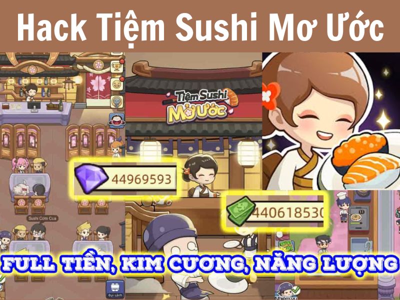 Những Tính Năng Nổi Bật Có Trong Phiên Bản Hack Tiệm Sushi Mơ Ước