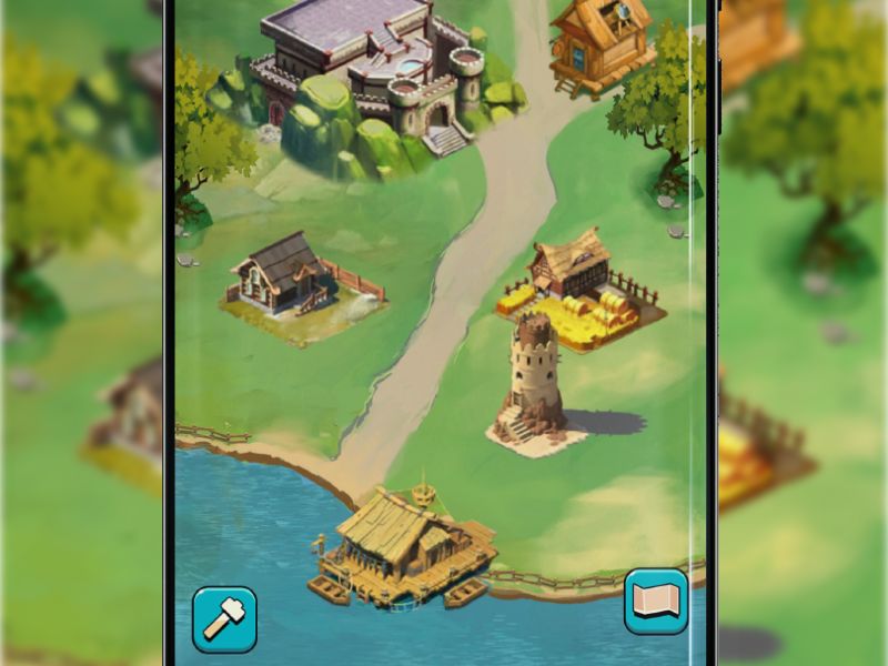 Xây dựng và nâng cấp vương quốc của bạn trong Knight Adventure