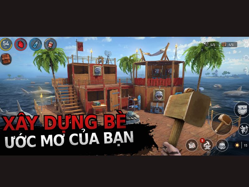 Cải Tiến & Mở Rộng Bè Của Bạn trong Raft Survival