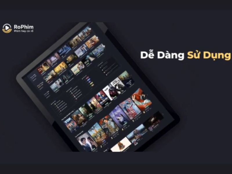 Giao diện dễ sử dụng trong RoPhim APK