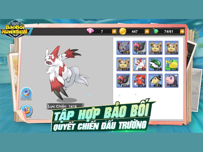 Hệ thống Bảo Bối Huyền Thoại phong phú trong Bảo Bối Huyền Thoại Apk
