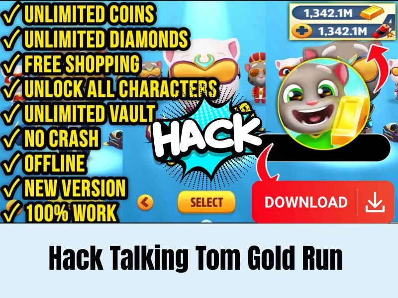 Hack Talking Tom Gold Run Có Những Tính Năng Gì Vượt Trội